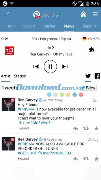 Nghe radio online miễn phí với Audials Radio cho Android