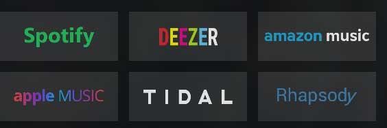 Audials Tunebite Platinum hỗ trợ nhiều dịch vụ