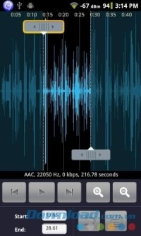 Ứng dụng chỉnh sửa âm thanh Audio Editor for Android