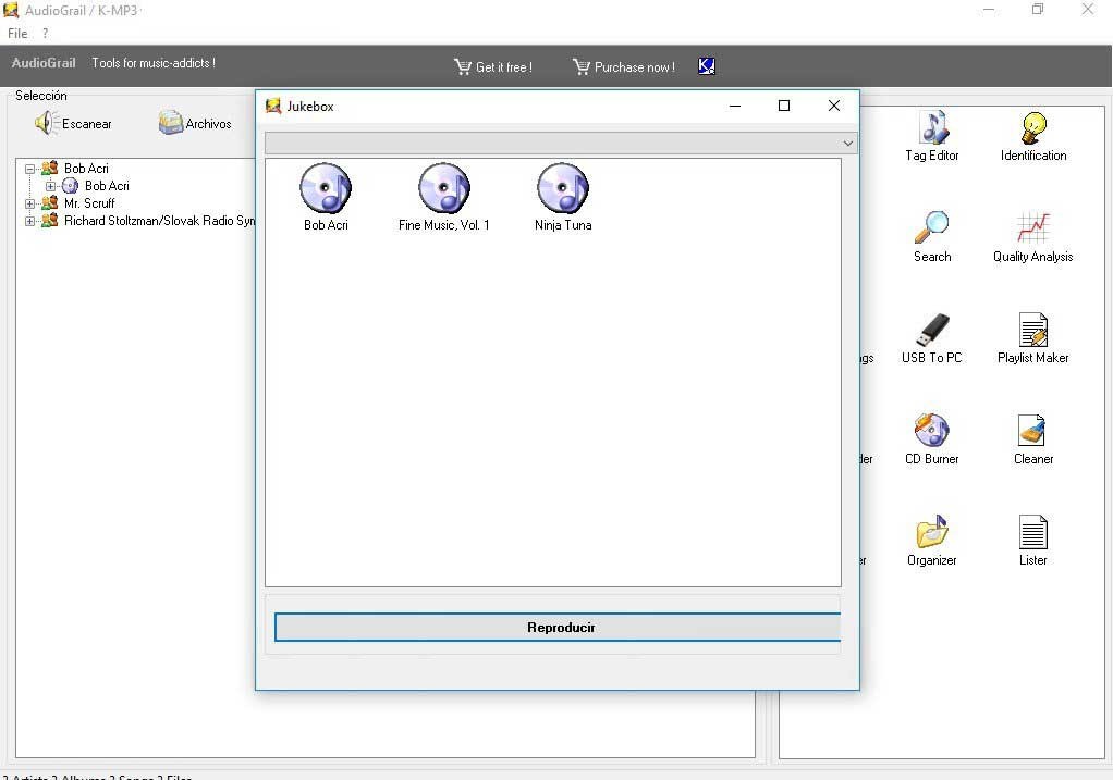 Jukebox trong AudioGrail