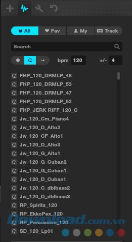 Kho mẫu phong phú của ứng dụng