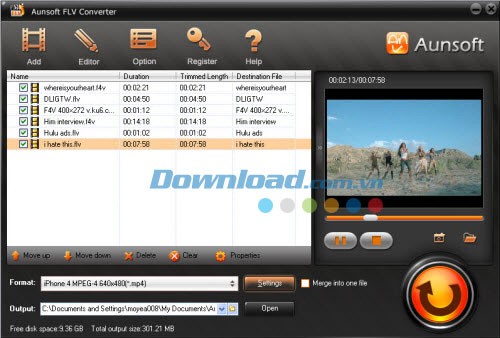 Aunsoft FLV Converter