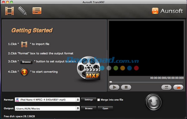 Aunsoft TransMXF for Mac