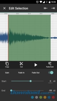 Auphonic Edit cho Android hỗ trợ nhiều hiệu ứng