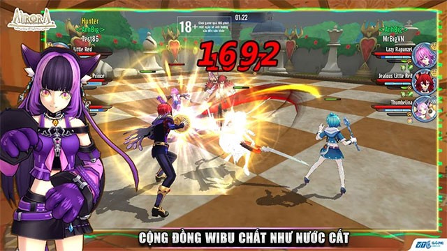 Giao diện chiến đấu trong Aurora cho Android