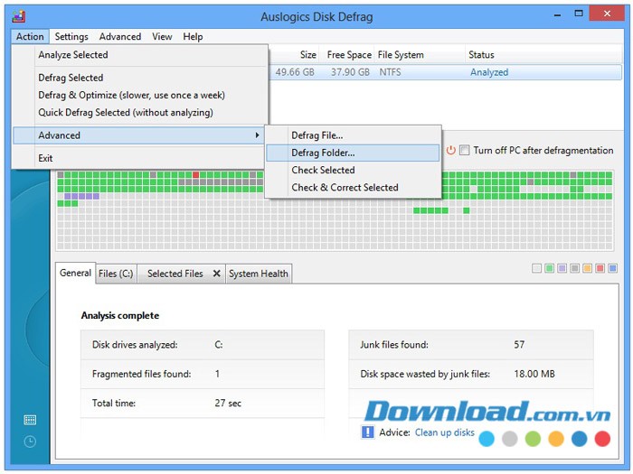 Auslogics Disk Defrag trên Windows