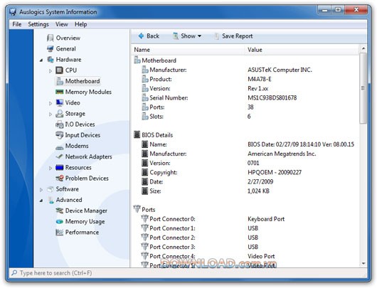 Auslogics System Information