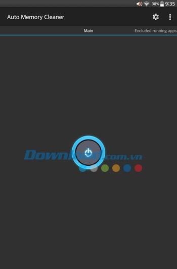 Giao diện ứng dụng Auto Memory Cleaner