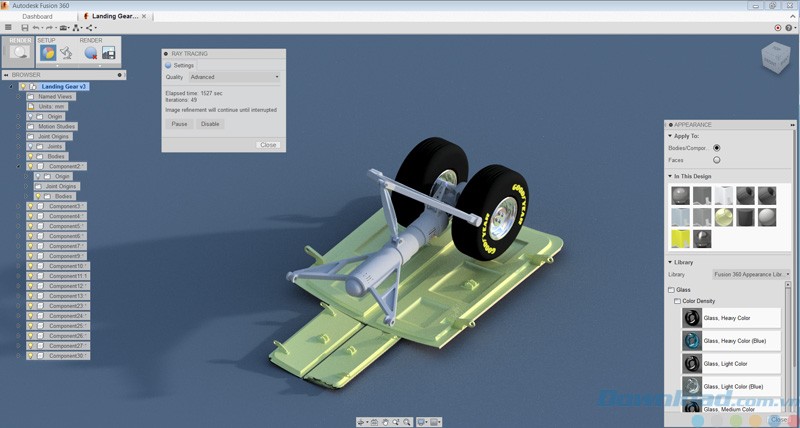 Giao diện của Autodesk Fusion 360