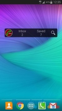 Hiển thị widget Automatic Call Recorder Pro cho Android trên màn hình chính