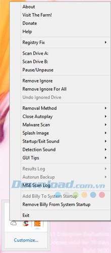 Giao diện của Autorun Eater