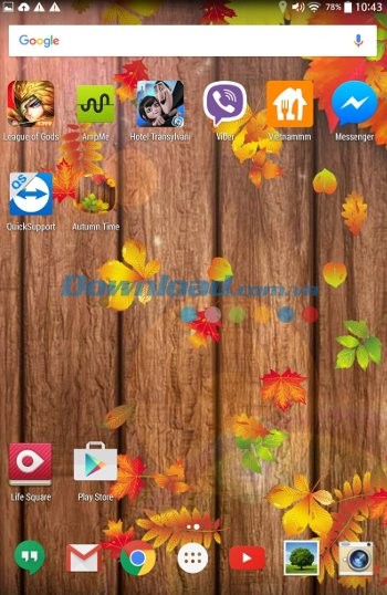 Autumn Time - hình nền động mùa thu với nền sáng