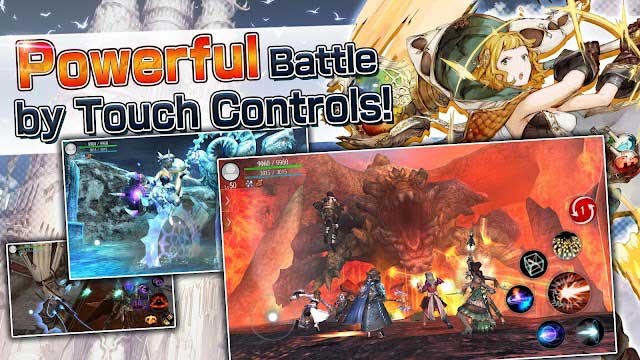 Các trận chiến mạnh mẽ, khốc liệt được điều khiển thông qua chạm màn hình cảm ứng