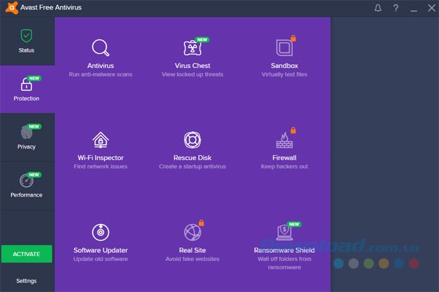 Tính năng mới của Avast 2018