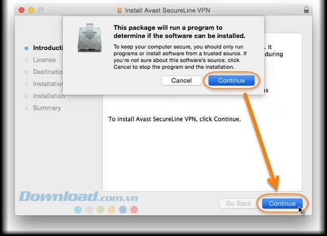 Cài đặt phần mềm Avast SecureLine VPN