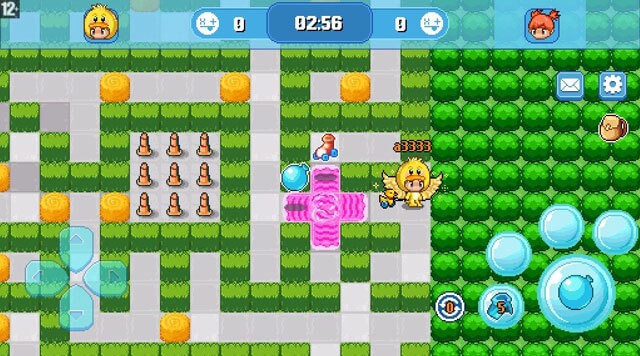 Lối chơi đặt bom, điều khiển nhân vật trên chiến trường để đặt bom