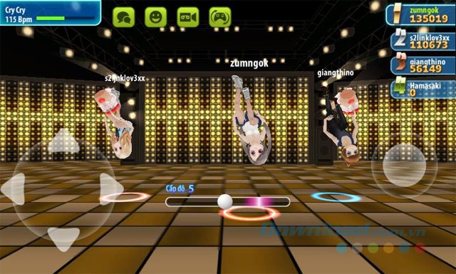 Giao diện game Avatar Musik cho Android