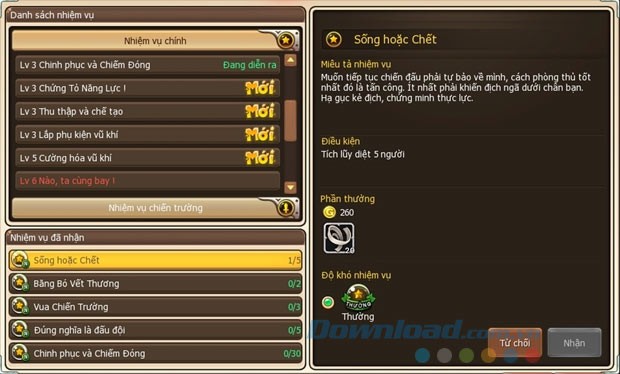 Hệ thống nhiệm vụ