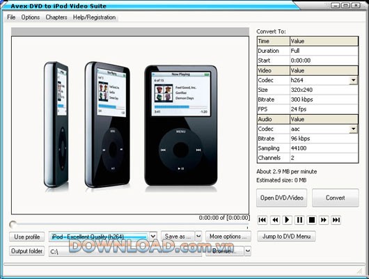 Avex DVD to iPod Video Suite