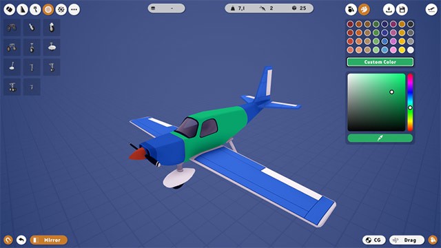 Aviassembly cho phép thay đổi màu sắc máy bay với công cụ chọn màu mới