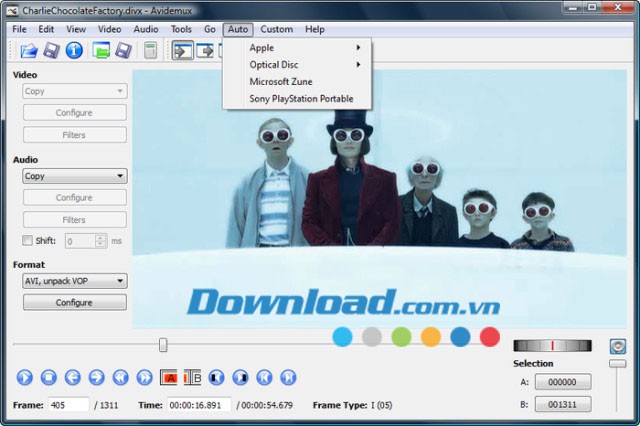 Avidemux trên Windows