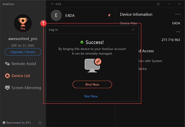 Ưu điểm của AweSun Remote Desktop là độ bảo mật cao và hỗ trợ đa nền tảng