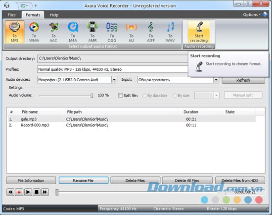 Axara Voice Recorder