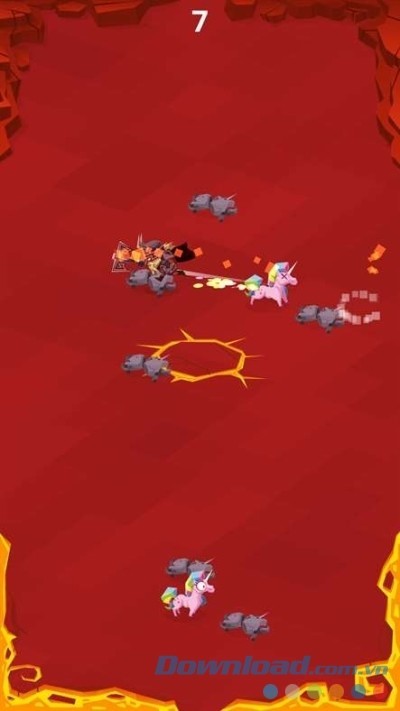 Ngắm nhìn phong cách đồ họa cổ điển của game vui miễn phí Axe'n'Slash