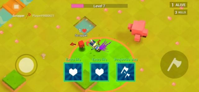Ai giết được nhiều đối thủ nhất sẽ giành chiến thắng trong game AXES.io