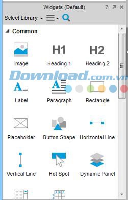 Thư viện của Axure RP