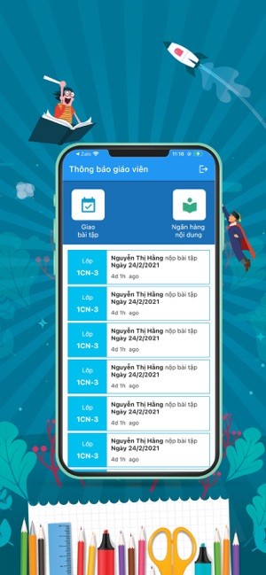 Giao bài tập trên Azota
