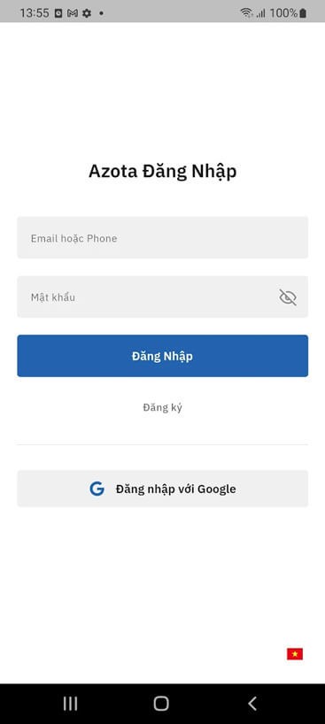 Giao diện đăng nhập Azota Teacher