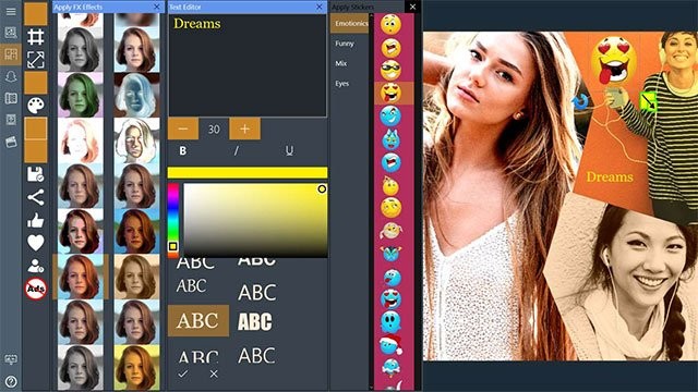Trang trí ảnh siêu cute