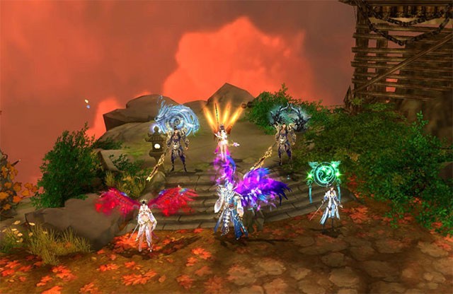 Giao diện chiến đấu trong game Bá Đao Nhất Kiếm cho iOS