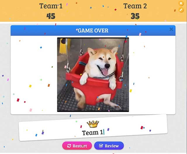 Giáo viên có thể chia học sinh thành các nhóm học tập và thi với nhau