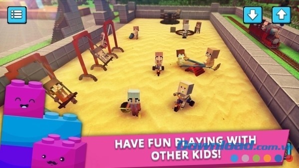 Game thế giới mở giống Minecraft cực hay dành cho trẻ em Baby Craft cho Android