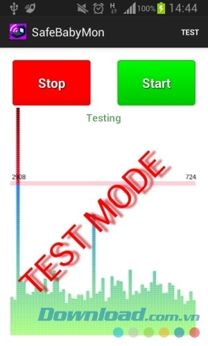 Giao diện Baby Monitor cho Android