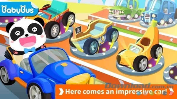 Baby Panda Car Racing cho Android - Game lái ô tô vui nhộn dành cho trẻ em