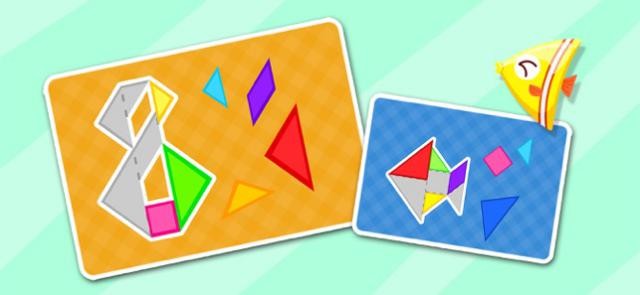 Ghép các hình cơ bản để tạo thành số, con vật hay đồ vật