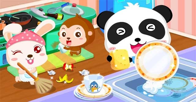Baby Panda Gets Organized cho Android sẽ giúp bé rèn luyện thói quen dọn dẹp ngăn nắp
