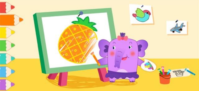 Bé học vẽ và màu sắc