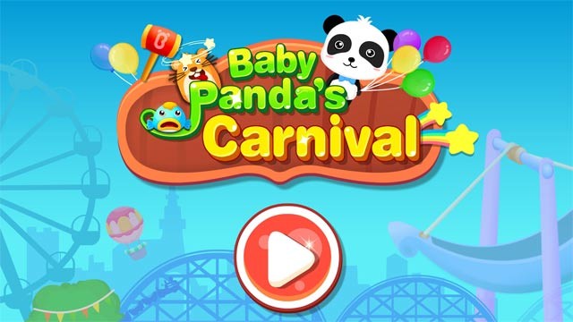 Game bé và gấu trúc vui chơi trong lễ hội