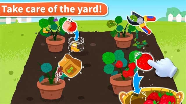 Chăm sóc cho khu vườn của gia đình gấu trúc