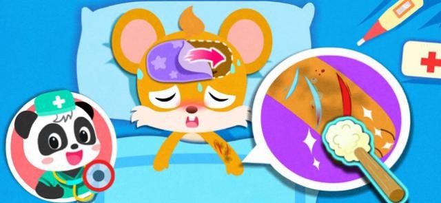 Bé trở thành bác sĩ và điều trị cho bệnh nhân bị bệnh