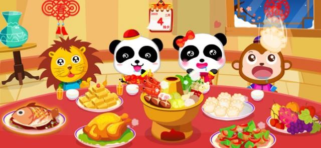 Cùng gấu trúc và những người bạn động vật tìm hiểu về ngày Tết trong game Baby Panda Spring Festival