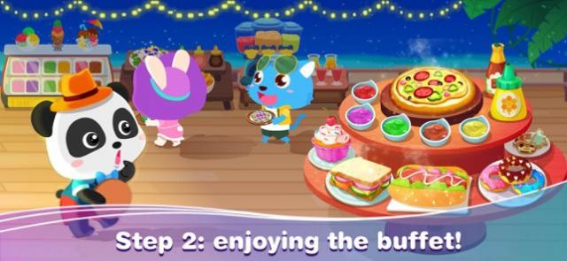 Thưởng thức bữa ăn buffet