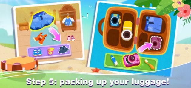 Xếp hành lý vào vali