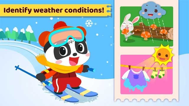 Xác định các hiện tượng thời tiết khác nhau thông qua những trò chơi tương tác vui nhộn