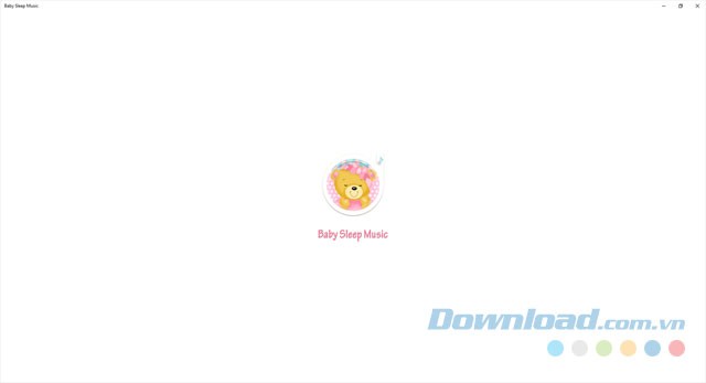 Giao diện Baby Sleep Music