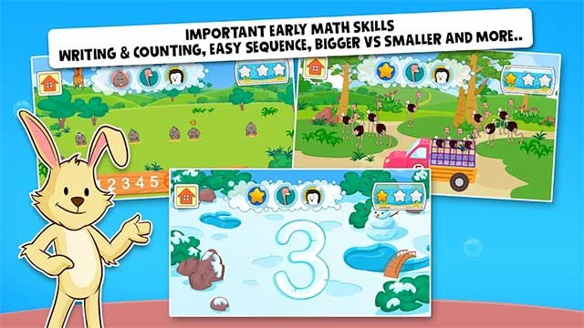 Baby Town: Preschool Math Zoo sẽ bao gồm 9 hoạt động tương tác chủ đề học toán